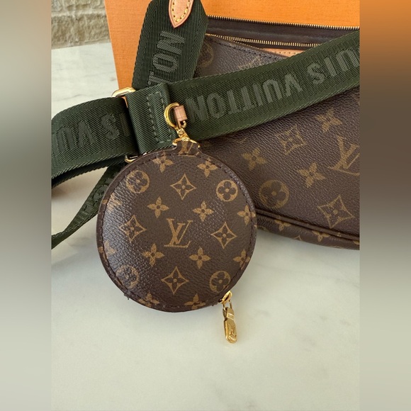 Louis Vuitton Multi Pochette Accessorie Monogram with Khaki strap, no chain - Picture 4 of 11
